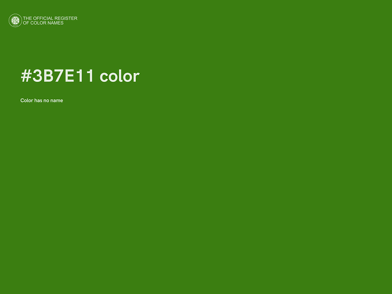 #3B7E11 color image