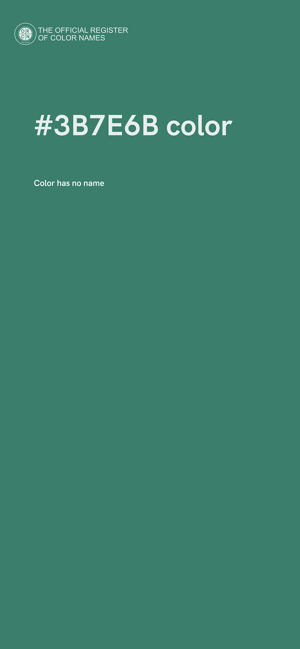 #3B7E6B color image