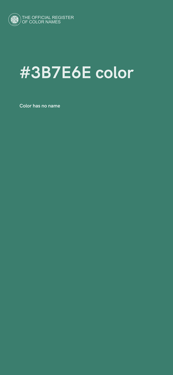 #3B7E6E color image