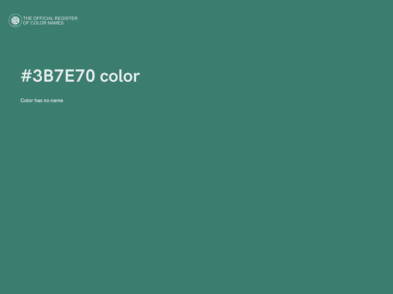 #3B7E70 color image