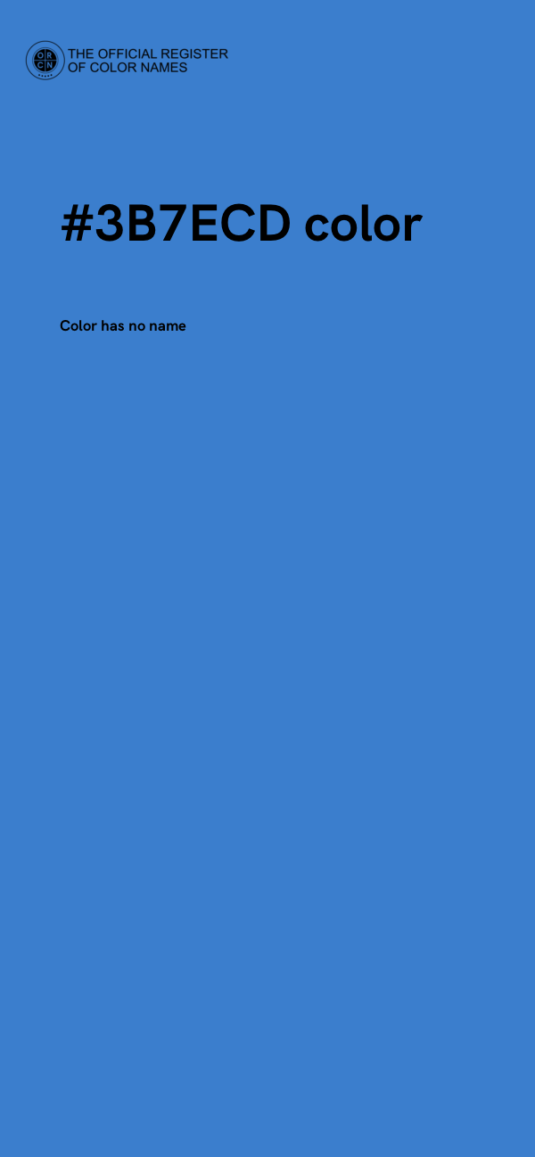 #3B7ECD color image