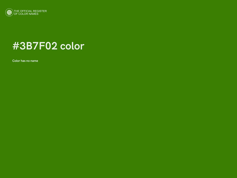 #3B7F02 color image