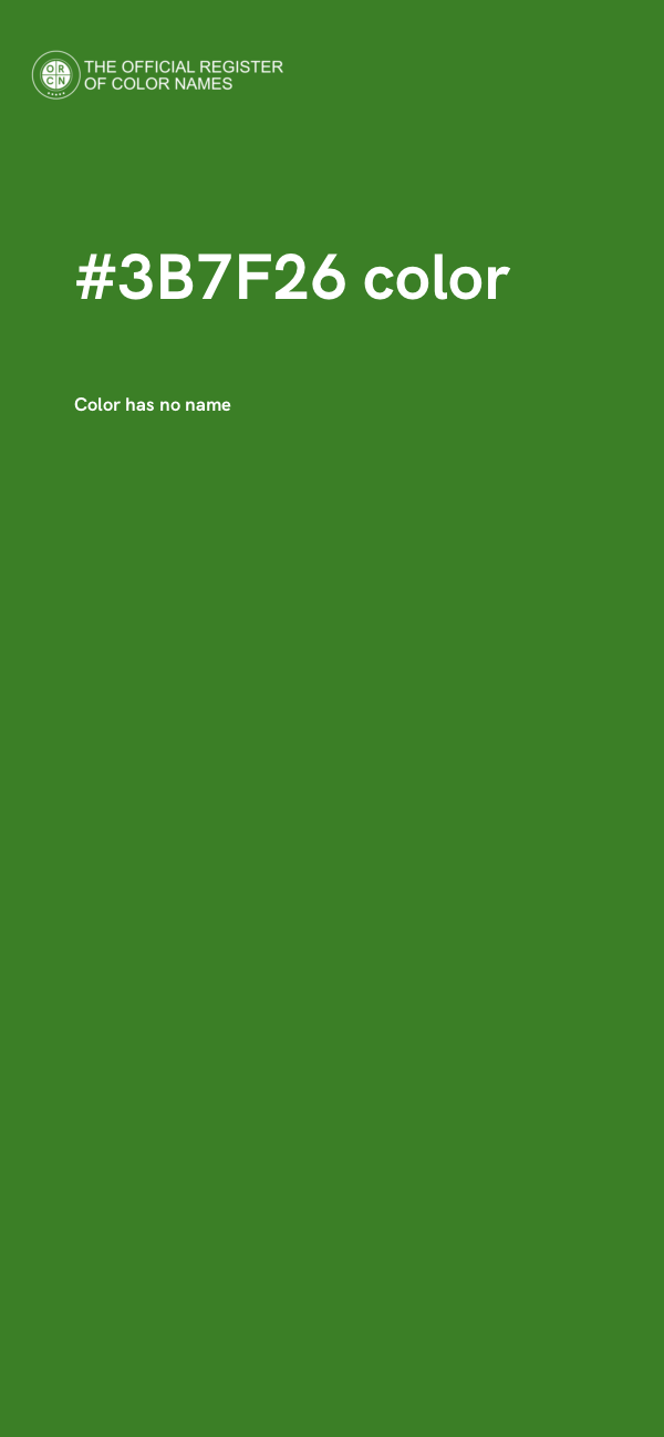 #3B7F26 color image