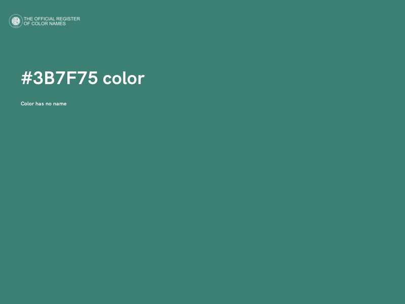 #3B7F75 color image