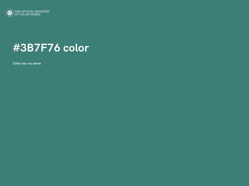 #3B7F76 color image