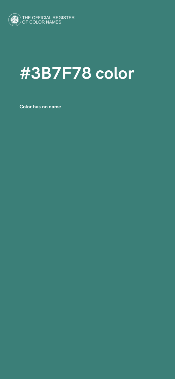 #3B7F78 color image