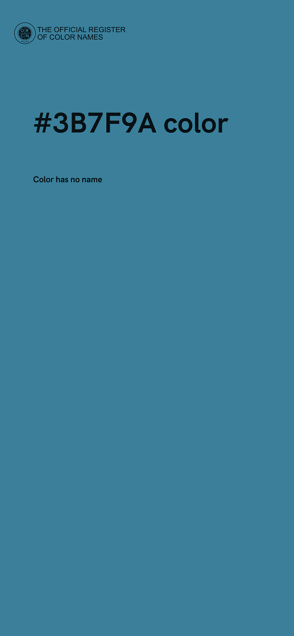 #3B7F9A color image