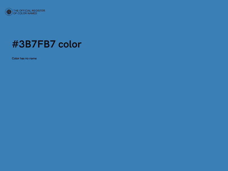 #3B7FB7 color image