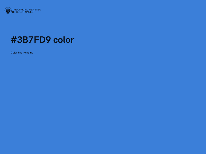 #3B7FD9 color image