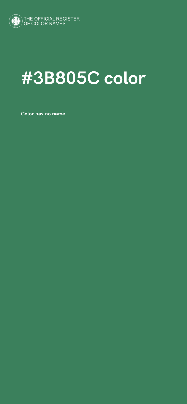 #3B805C color image