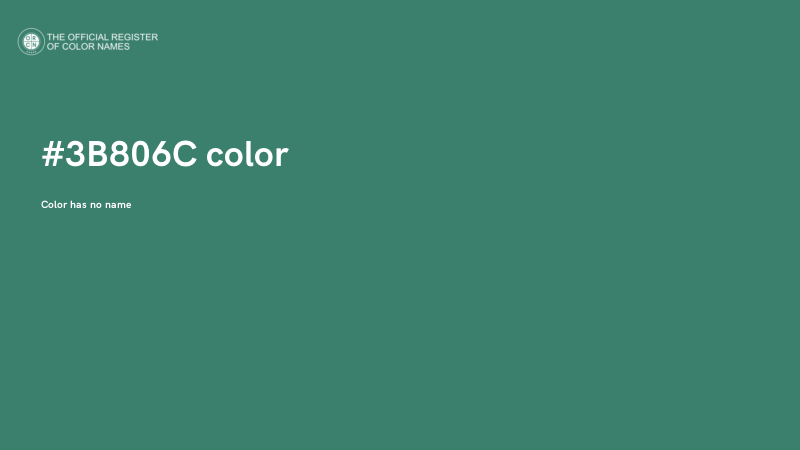 #3B806C color image