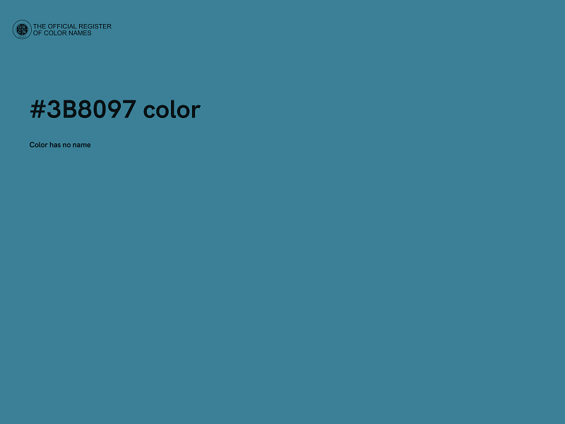 #3B8097 color image