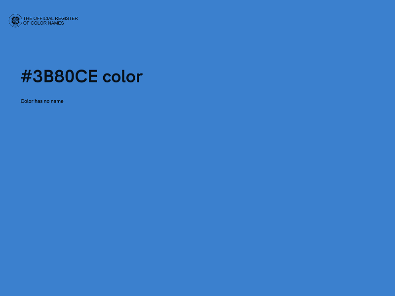 #3B80CE color image