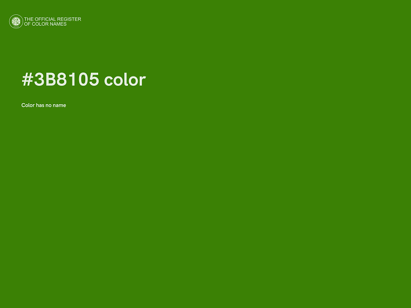 #3B8105 color image
