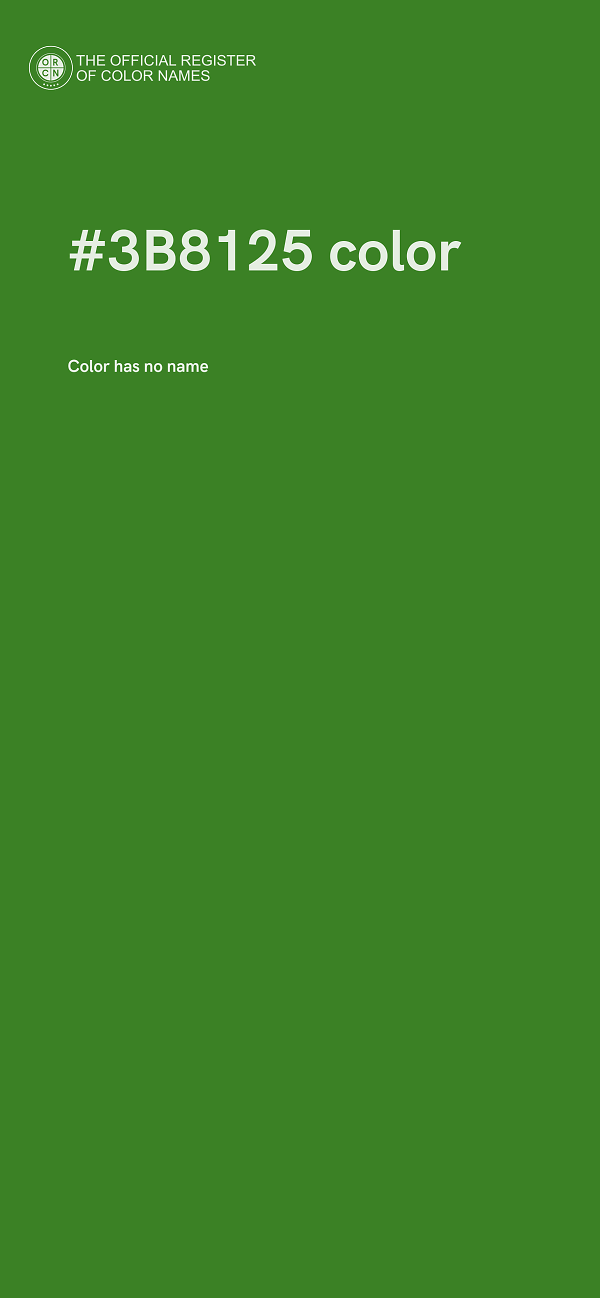 #3B8125 color image