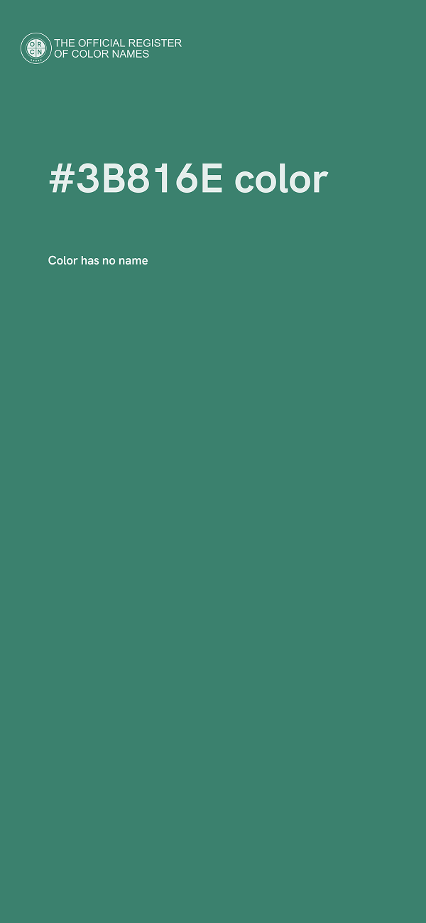 #3B816E color image