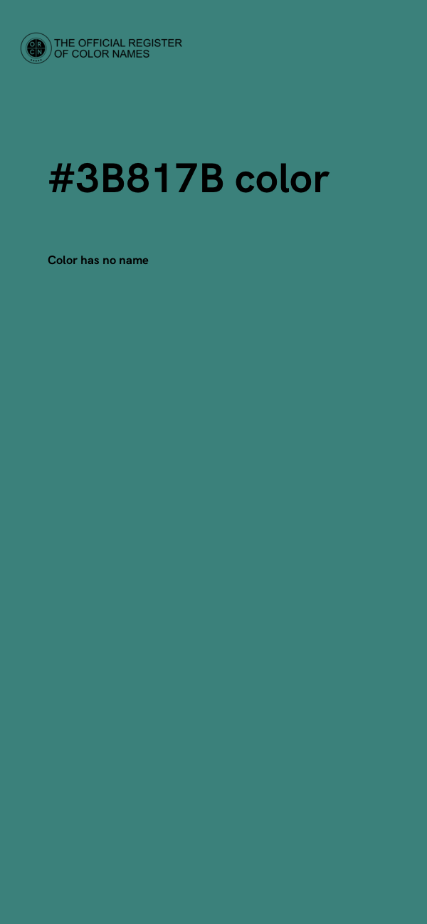 #3B817B color image