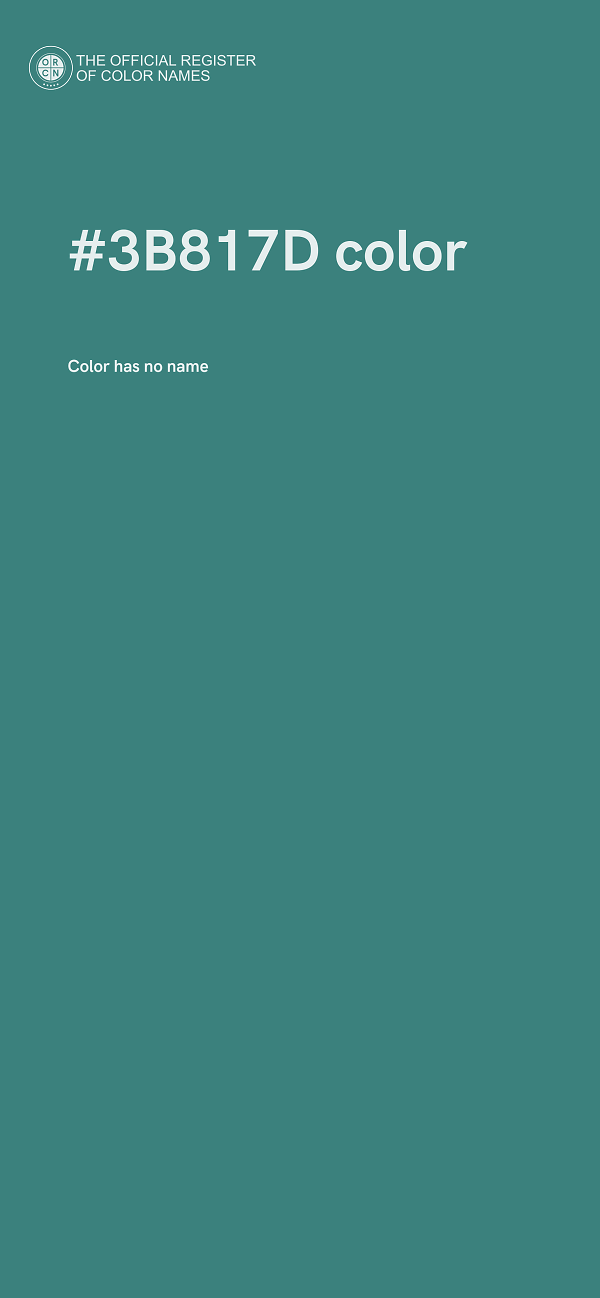 #3B817D color image