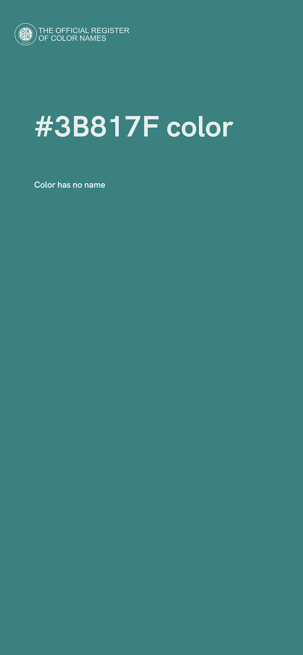 #3B817F color image