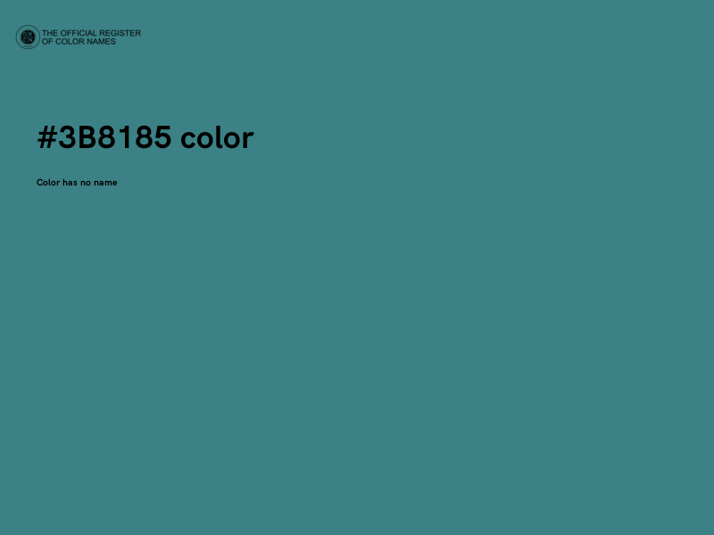 #3B8185 color image