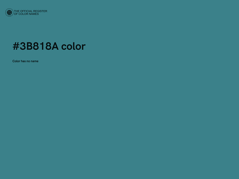 #3B818A color image