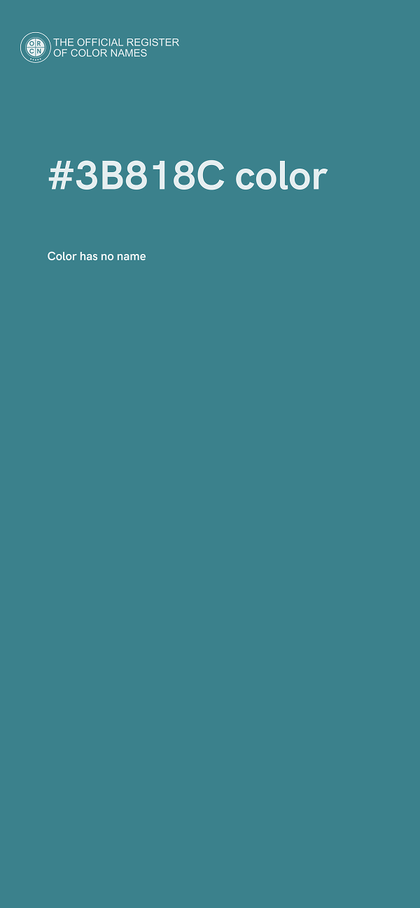 #3B818C color image