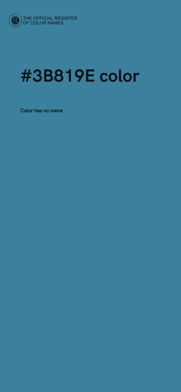 #3B819E color image