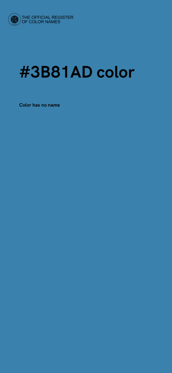 #3B81AD color image