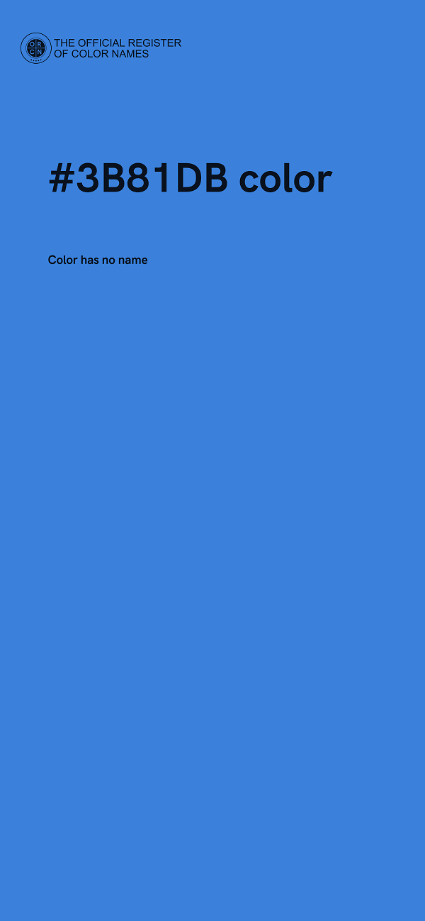 #3B81DB color image