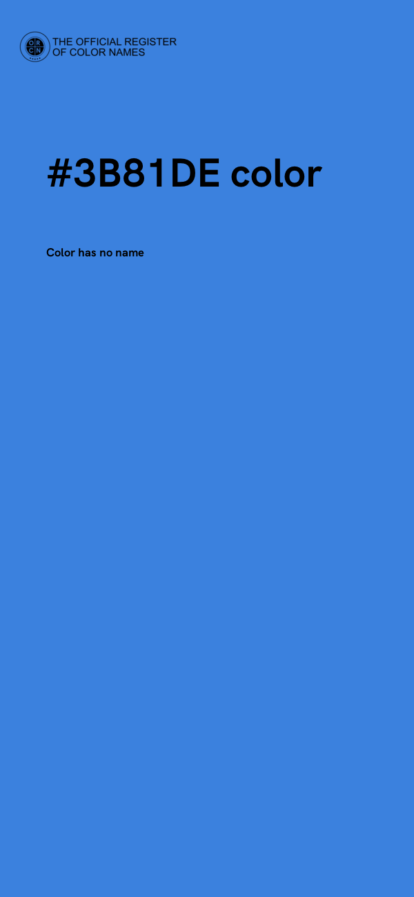 #3B81DE color image