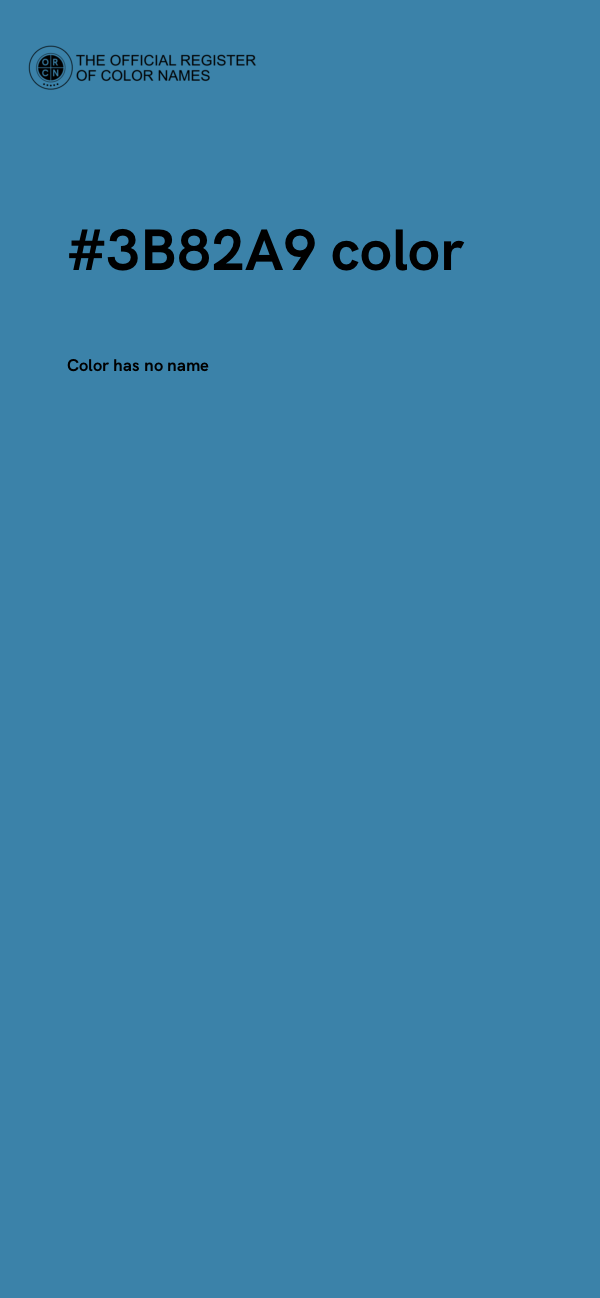 #3B82A9 color image