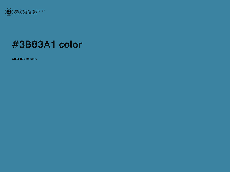 #3B83A1 color image