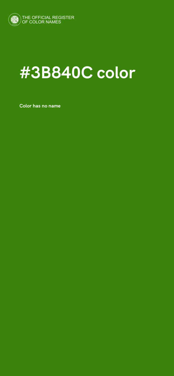 #3B840C color image