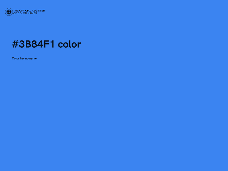 #3B84F1 color image