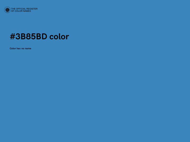 #3B85BD color image