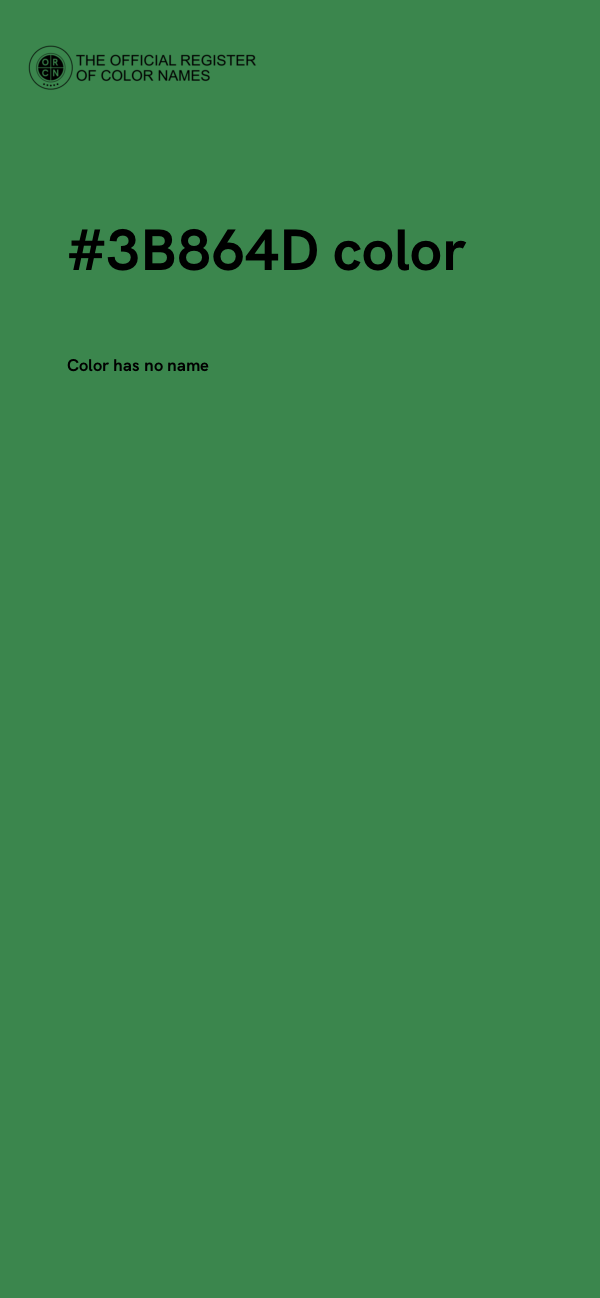 #3B864D color image