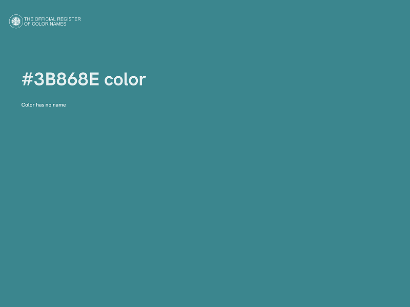 #3B868E color image