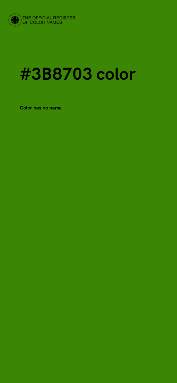 #3B8703 color image
