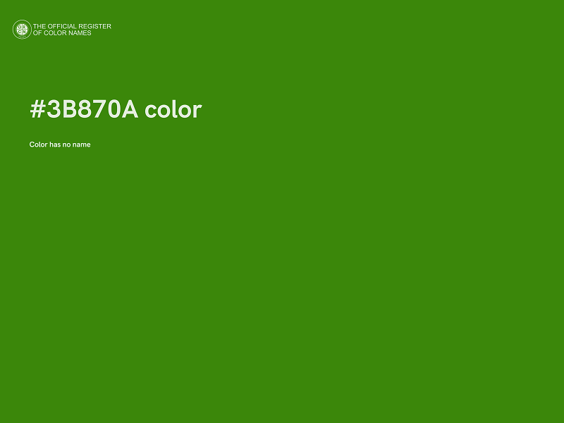 #3B870A color image