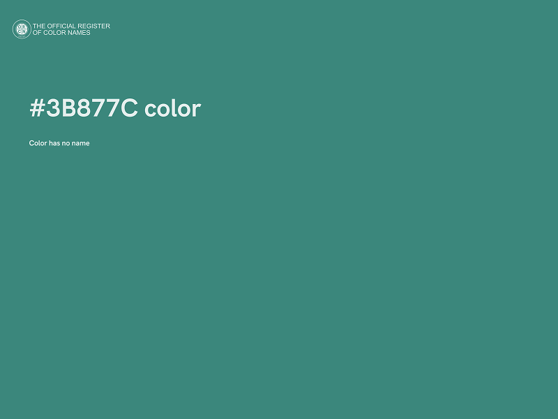 #3B877C color image
