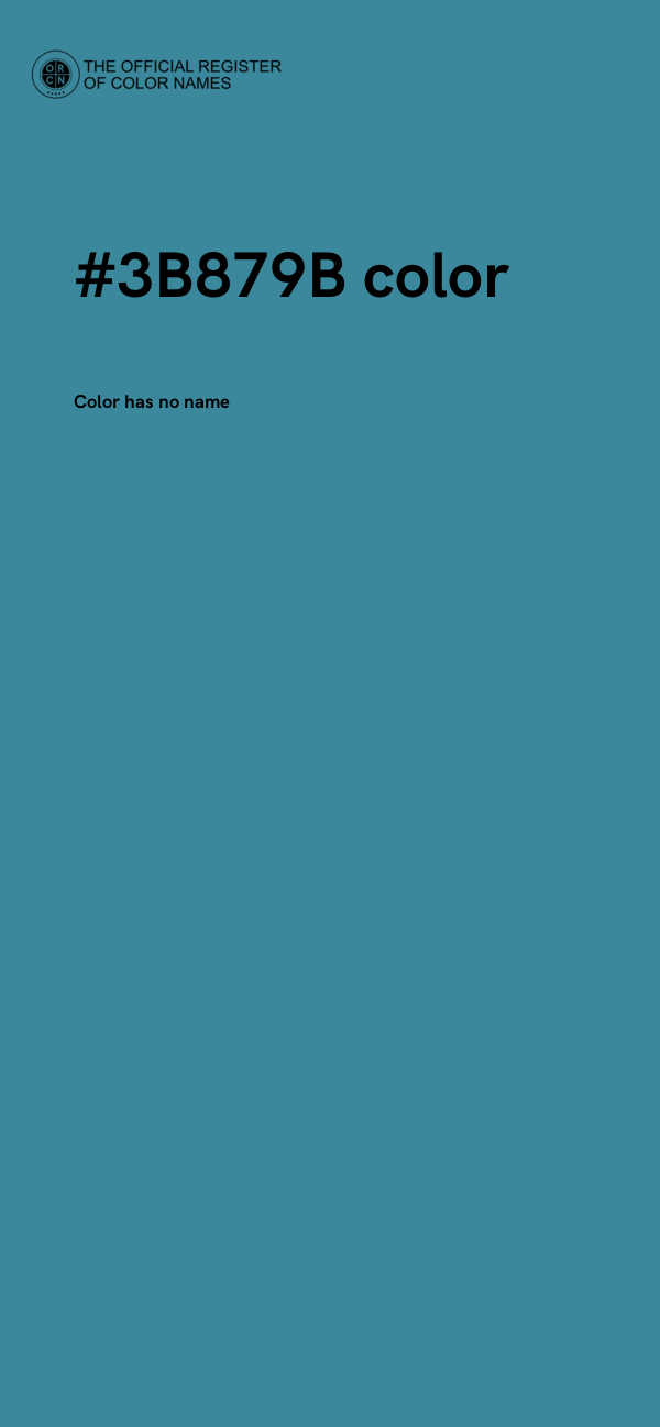 #3B879B color image