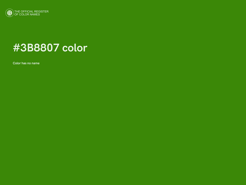 #3B8807 color image