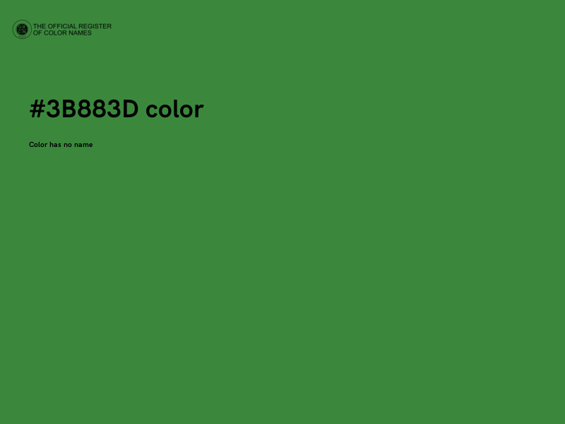 #3B883D color image