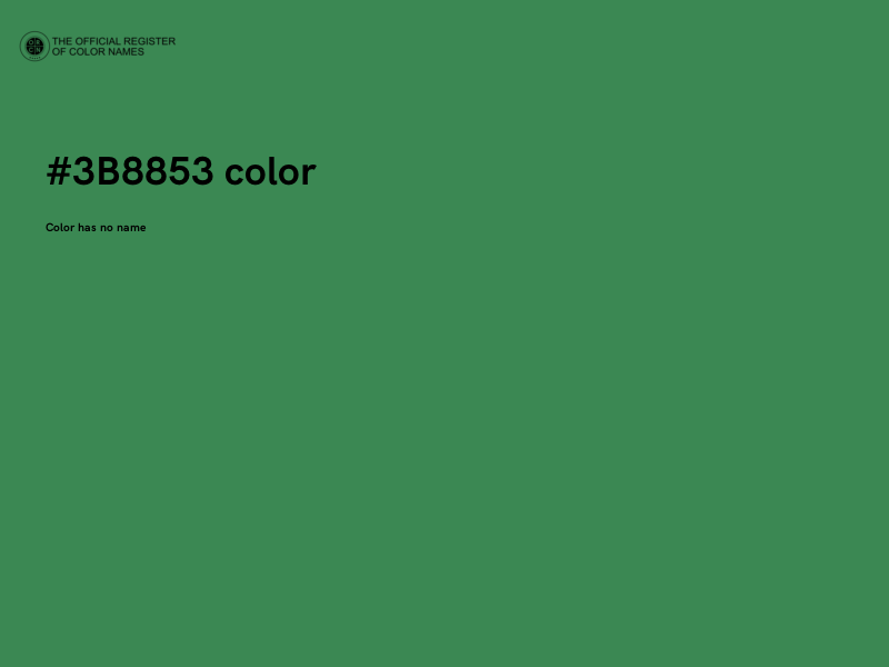 #3B8853 color image