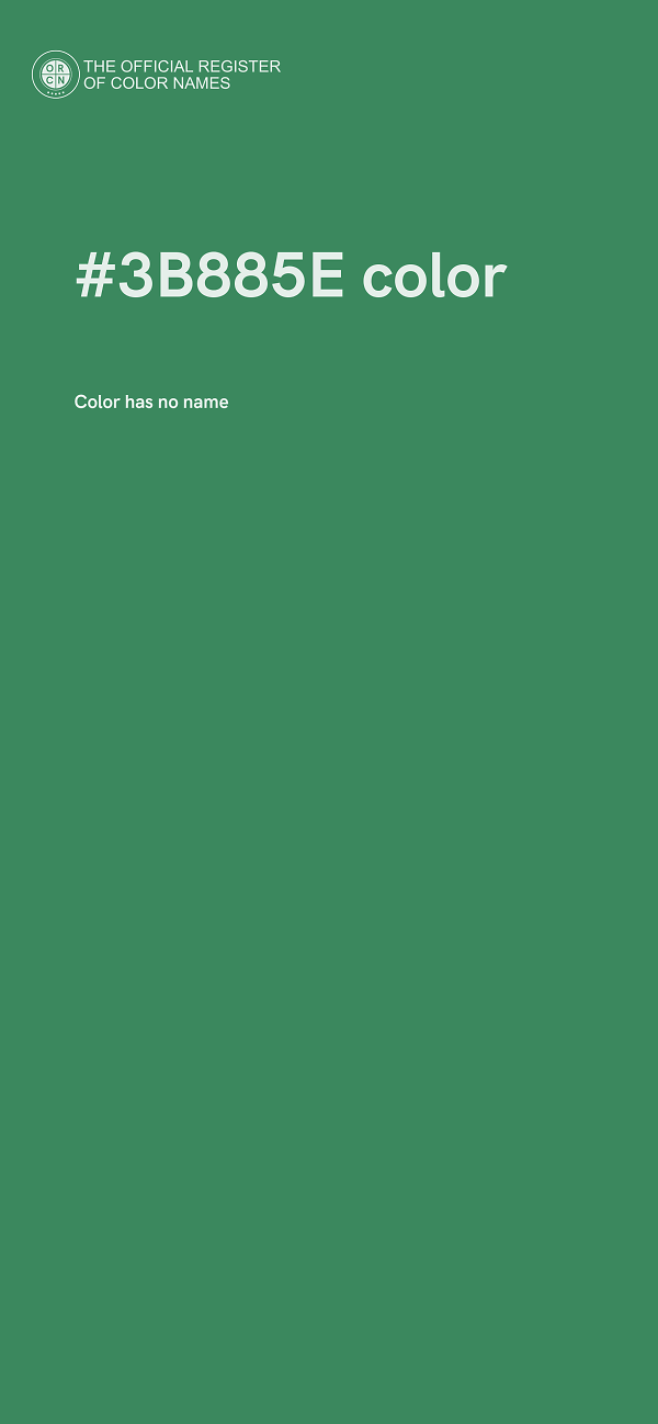 #3B885E color image