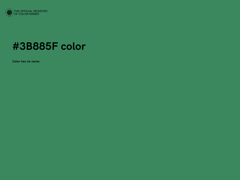 #3B885F color image