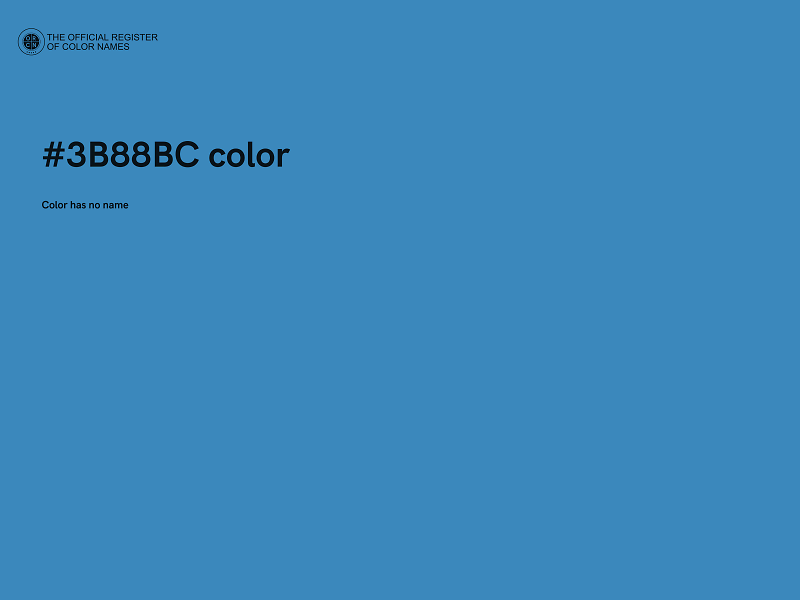 #3B88BC color image