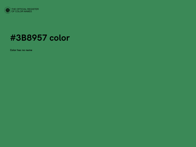 #3B8957 color image