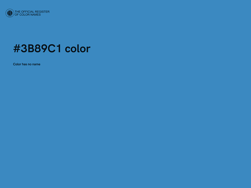 #3B89C1 color image