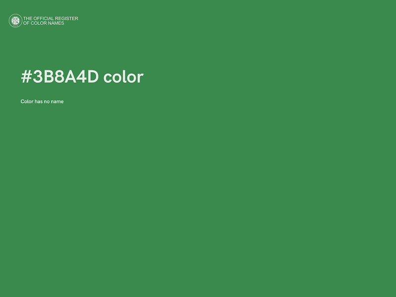 #3B8A4D color image
